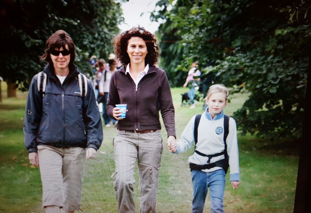 Josie as a child at Burghley in 2007 with her mum