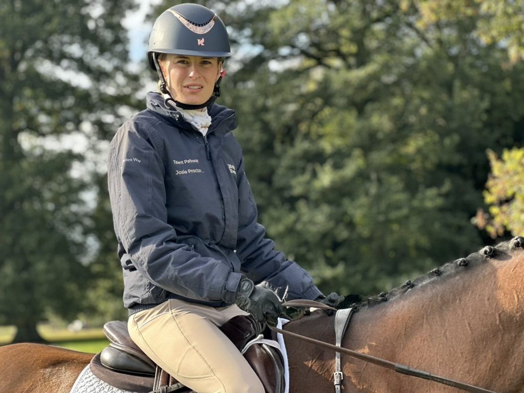 Josie in her Howden Way jacket before dressage