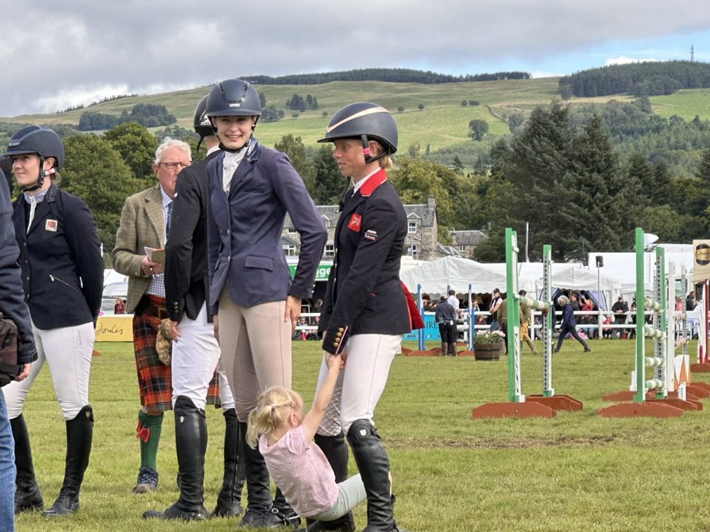 Josie alongside Ros Canter at Blair Castle